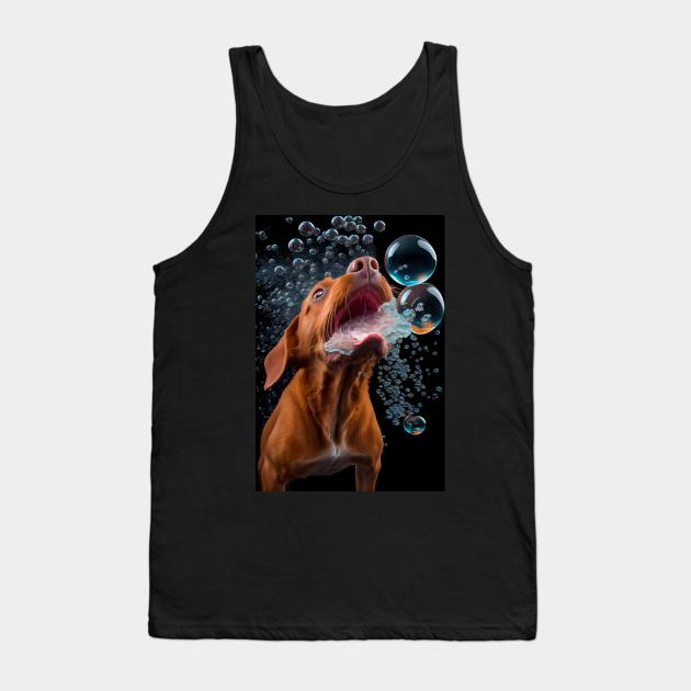 Dog in Water #2 Tank Top by MarkColeImaging